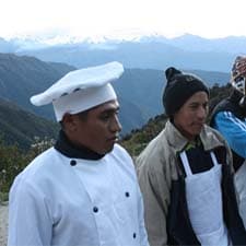 Cuisiniers et nourriture sur le Chemin de l’Inca